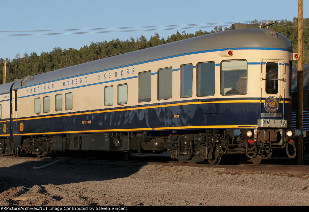 American Orient Express observation "New York" #800321 on Grand Canyon Railway.